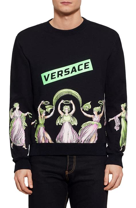 versace sweatshirt velvet oversized|Versace nordstrom.